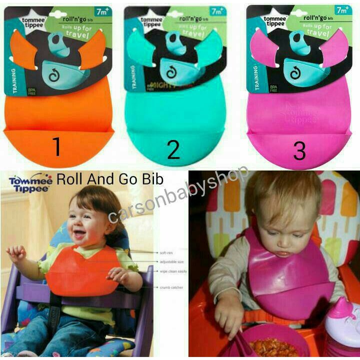 SBS Tommee Tippee Roll and Go Bib Slaber Tommee Tippee