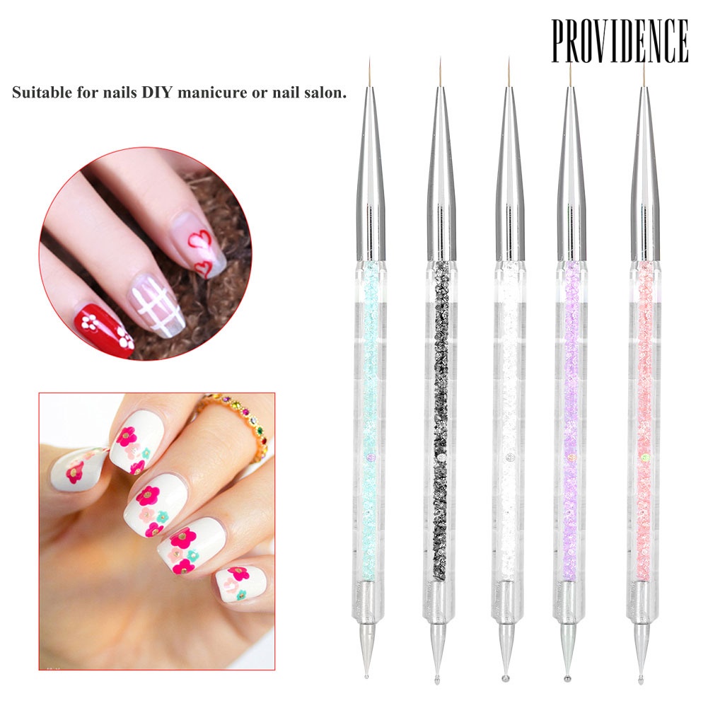 Providence 5Pcs/Set Pro Nail Art Drawing Dotting Pen Rhinestone Picker DIY Manicure Tool