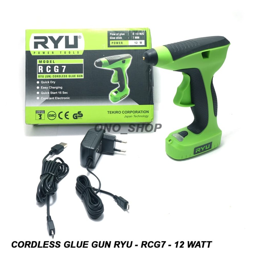 RYU RCG7 - Cordless Glue Gun  - 12 Watt