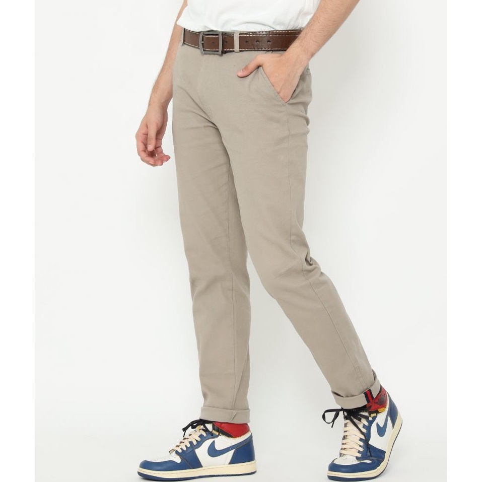 CELANA Chino Panjang Pria Kantor KERJAHARIAN Santai Casual Formal Hitam Abu Cream Mocca Size 27-38