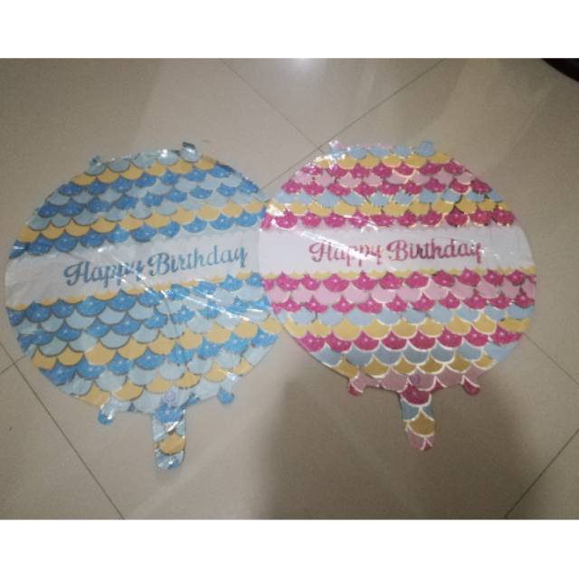 BALON FOIL BULAT HAPPY BIRTHDAY MOTIF SISIK