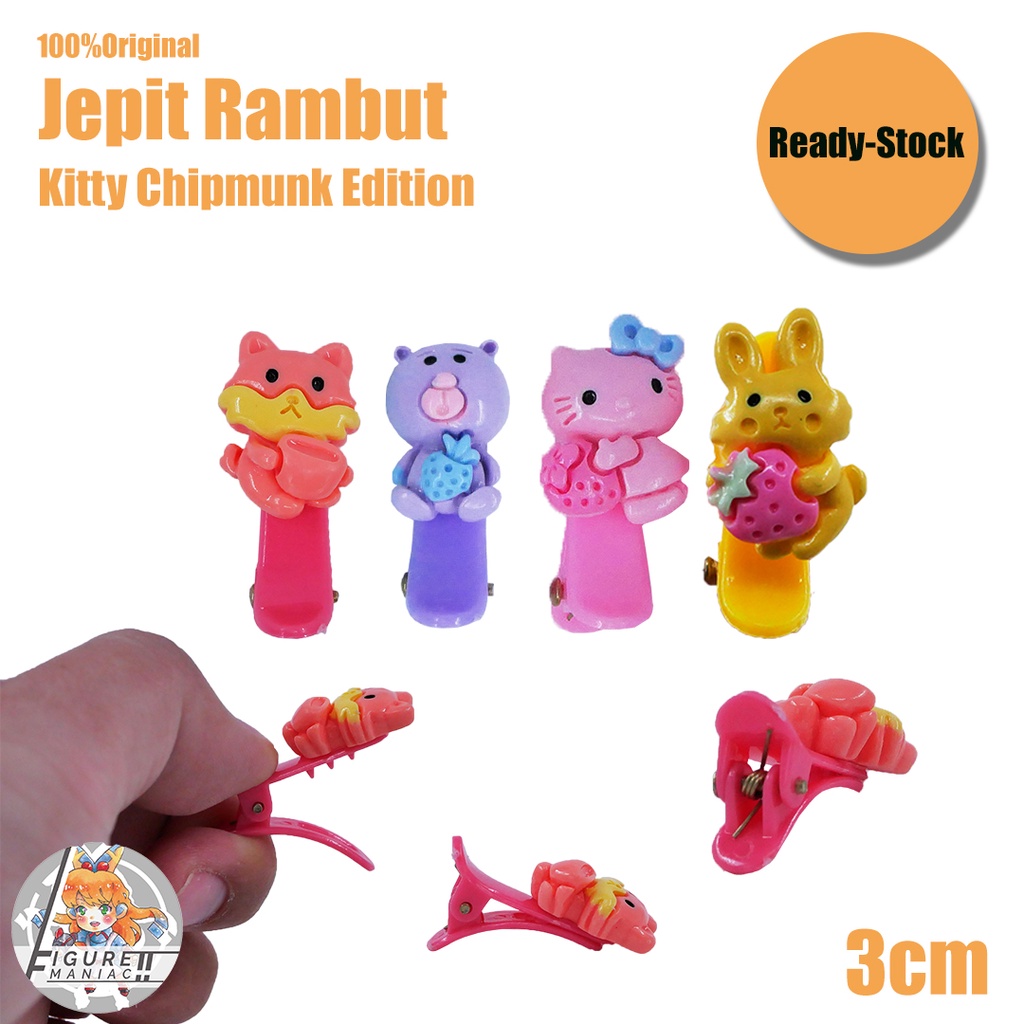 Jepit Rambut - Kitty Chipmunk Edition 3 Cm