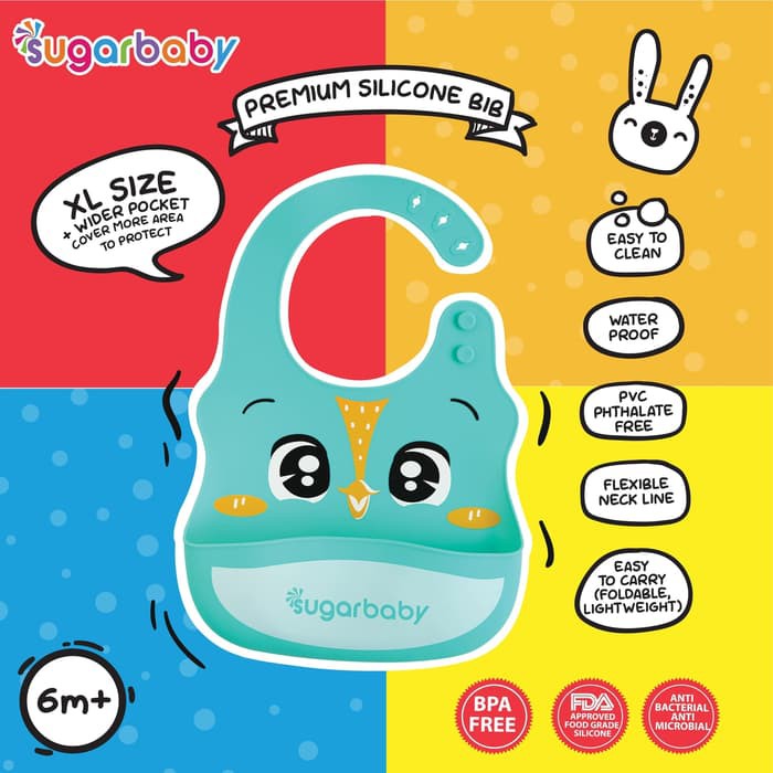 Sugar Baby - Premium Silicone Bib 1pc