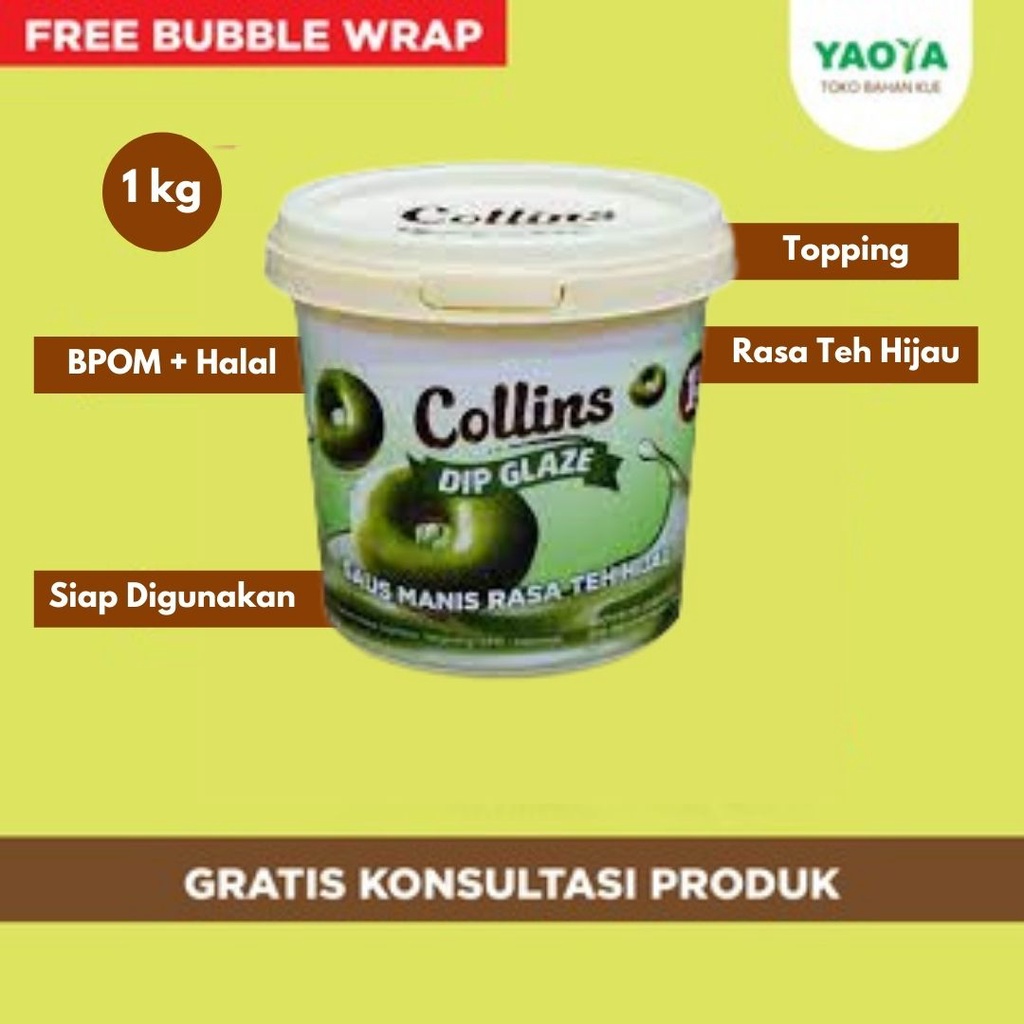 

COLLINS DIP GLAZE 1KG TEH HIJAU