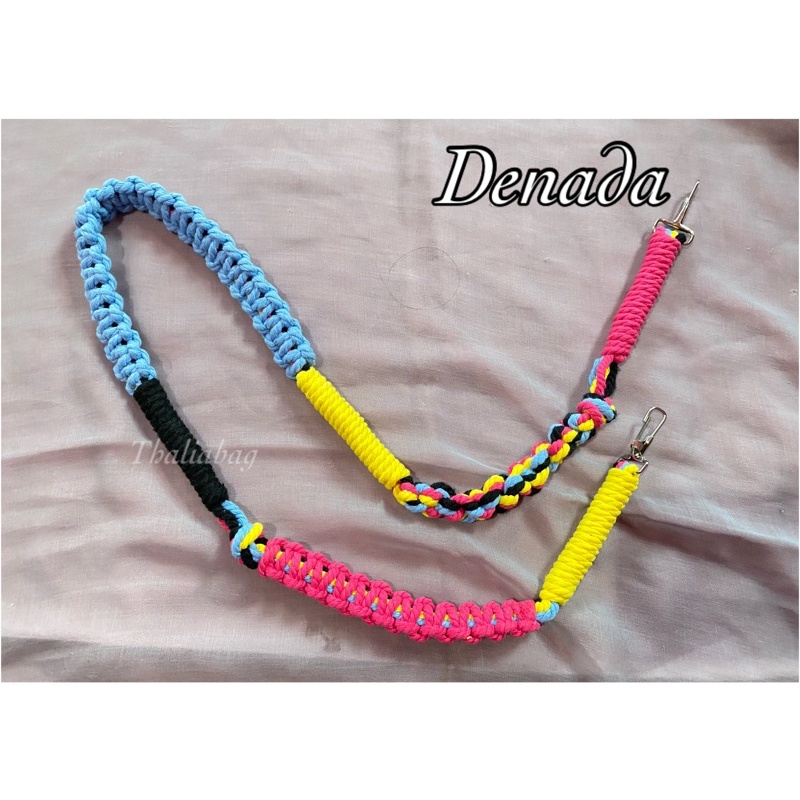 READY STOK STRAP BAG MACRAME DENADA BY THALIABAG // TALI TAS // HANDMADE // SHOULDERBAG // SLINGBAG // KEYCHAIN // RACUN SHOPEE