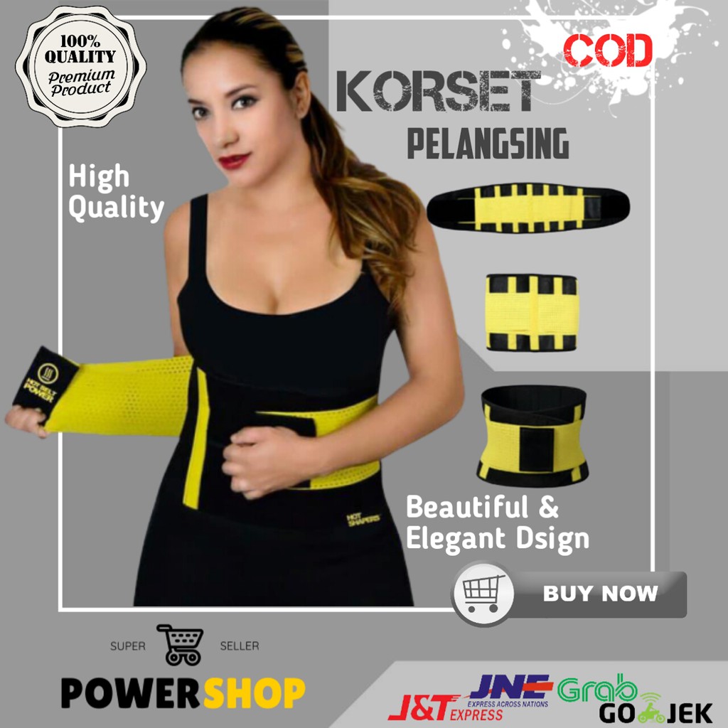 KORSET PELANGSING PERUT BUNCIT PEMBAKAR LEMAK PRIA WANITA HOT SHAPER ORIGINAL A2