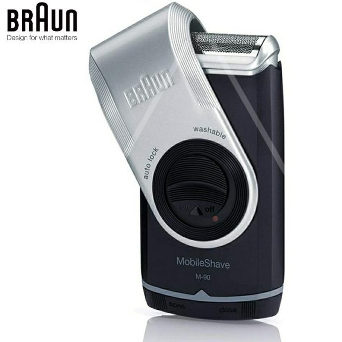 BAYAR COD BRAUN m90s m90 Electric Shaver Portable Mobile Travel Razor Pocket Go SPECIAL Kode 1463