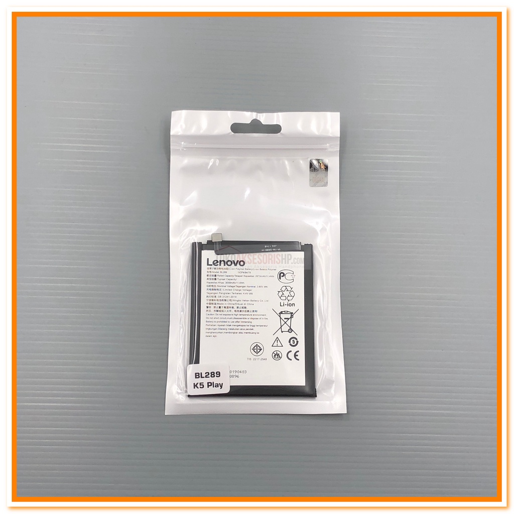 BATERAI LENOVO K5 PLAY BATERAI LENOVO BL289 ORIGINAL