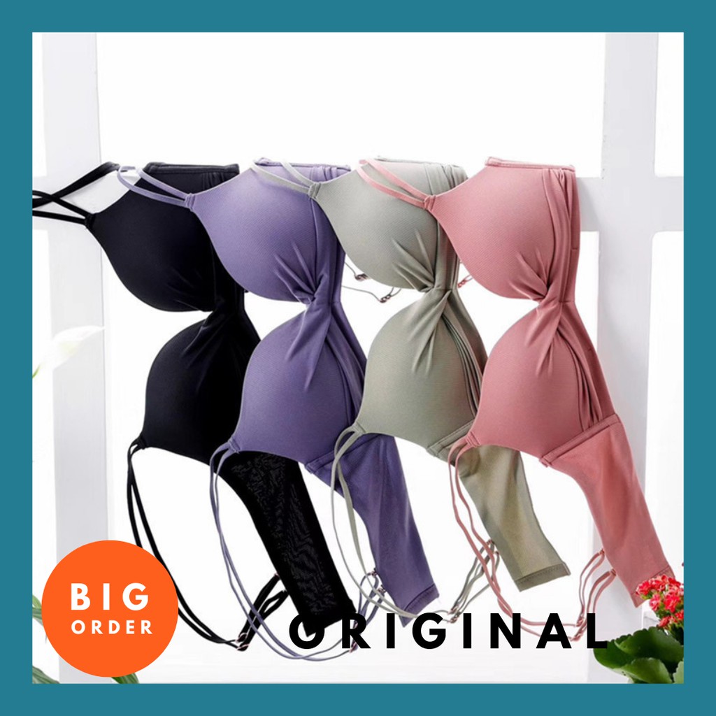 BH Bra Wanita Underwear Cewek Kutang Wanita Push Up Bra Sexy Polos BH22