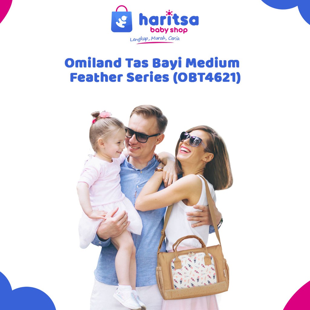 Omiland Tas Bayi Medium  Feather Series (OBT4621)