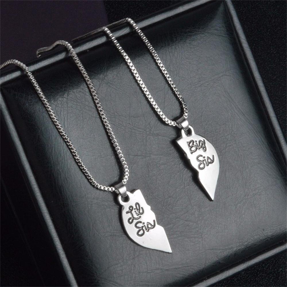 R-flower 3Pcs Love Heart Pendant Fashion Perhiasan Istimewa Hadiah Keluarga