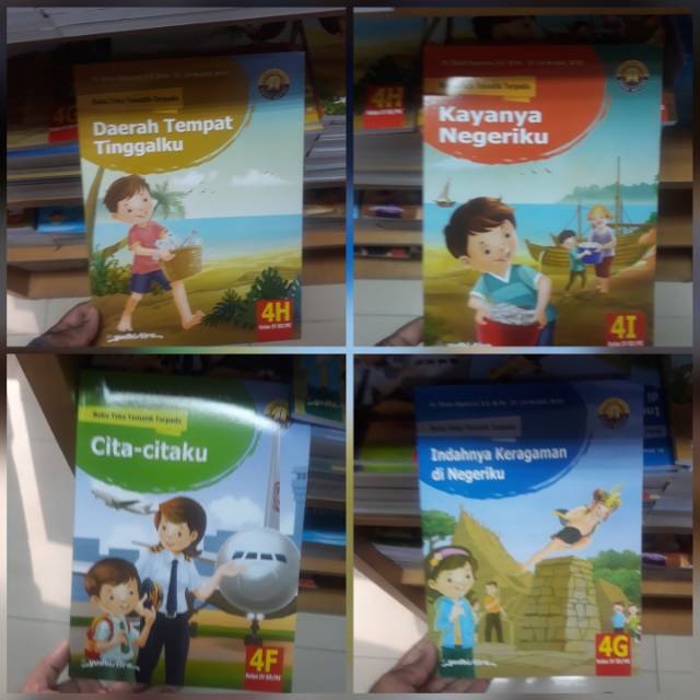 Buku Paket Tematik kelas 4F, G, H, I revisi Yudhistira