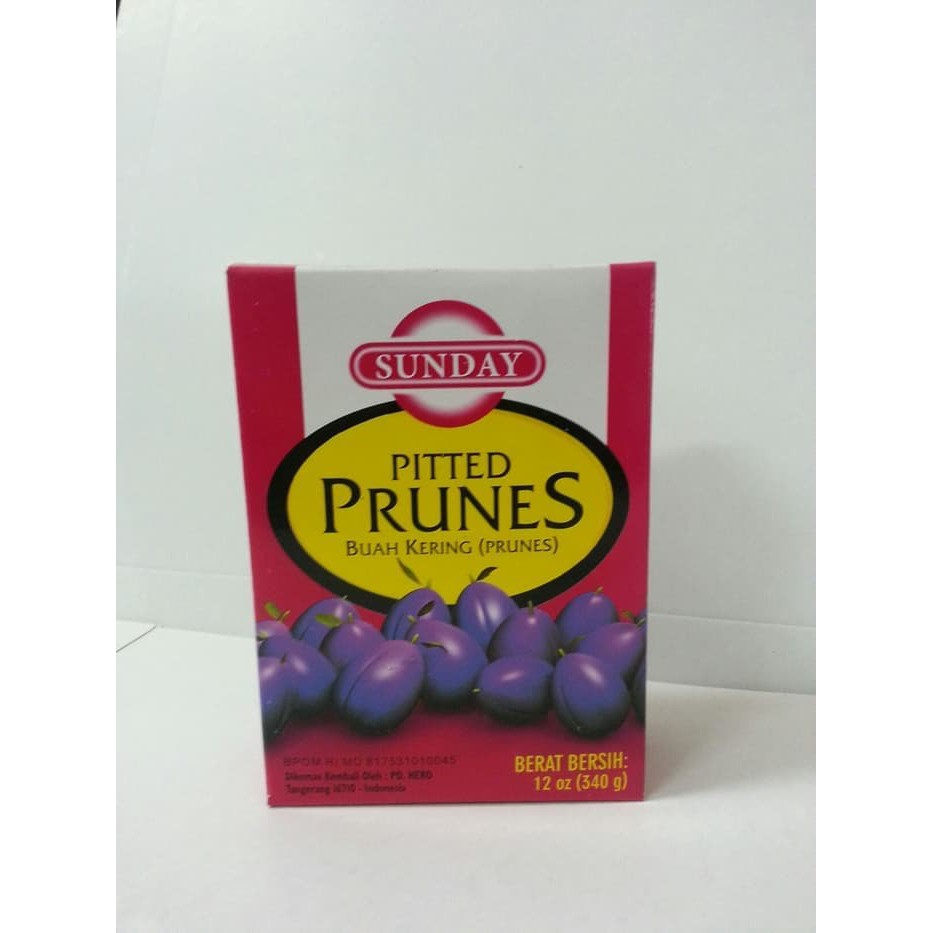 

Sunday Pitted Prunes 340g - 1 CARTON