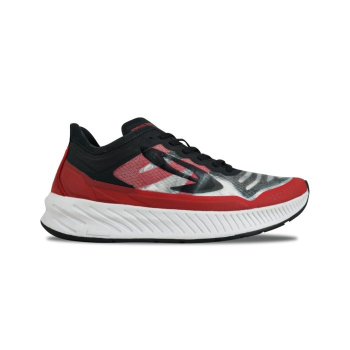 910 Nineten Geist Ekiden Elite Sepatu Running - Hitam/Merah/Putih
