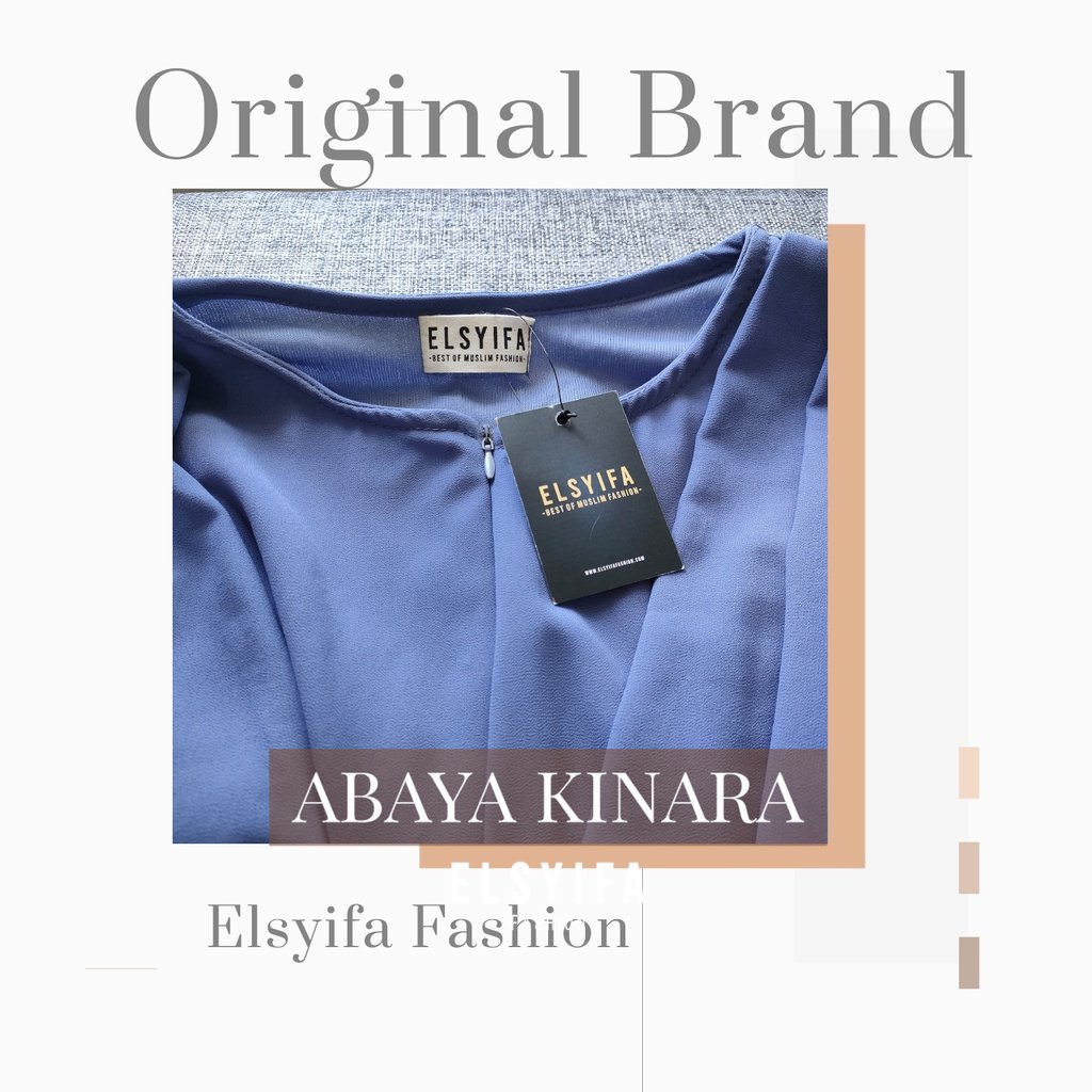 ABAYA ELSYIFA LENAYA SET OUTER + DRESS + FREE BROSS CANTIK BUSUI