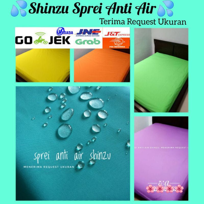 Sprei Anti Air Uk 200×200×27 (SUPER KING) Sprei Waterproof Terima Request Ukuran Lainnya.