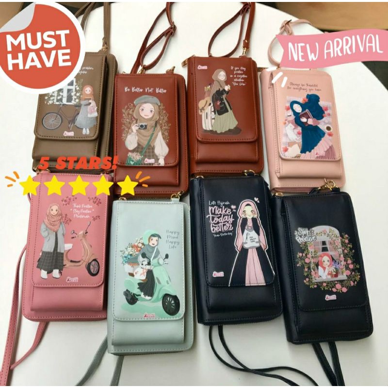 READY SLINGBAG UNYU / SWEET CANDY / TAS HP / DOMPET HP ORIGINAL GANCI UNYU MUSLIMAH