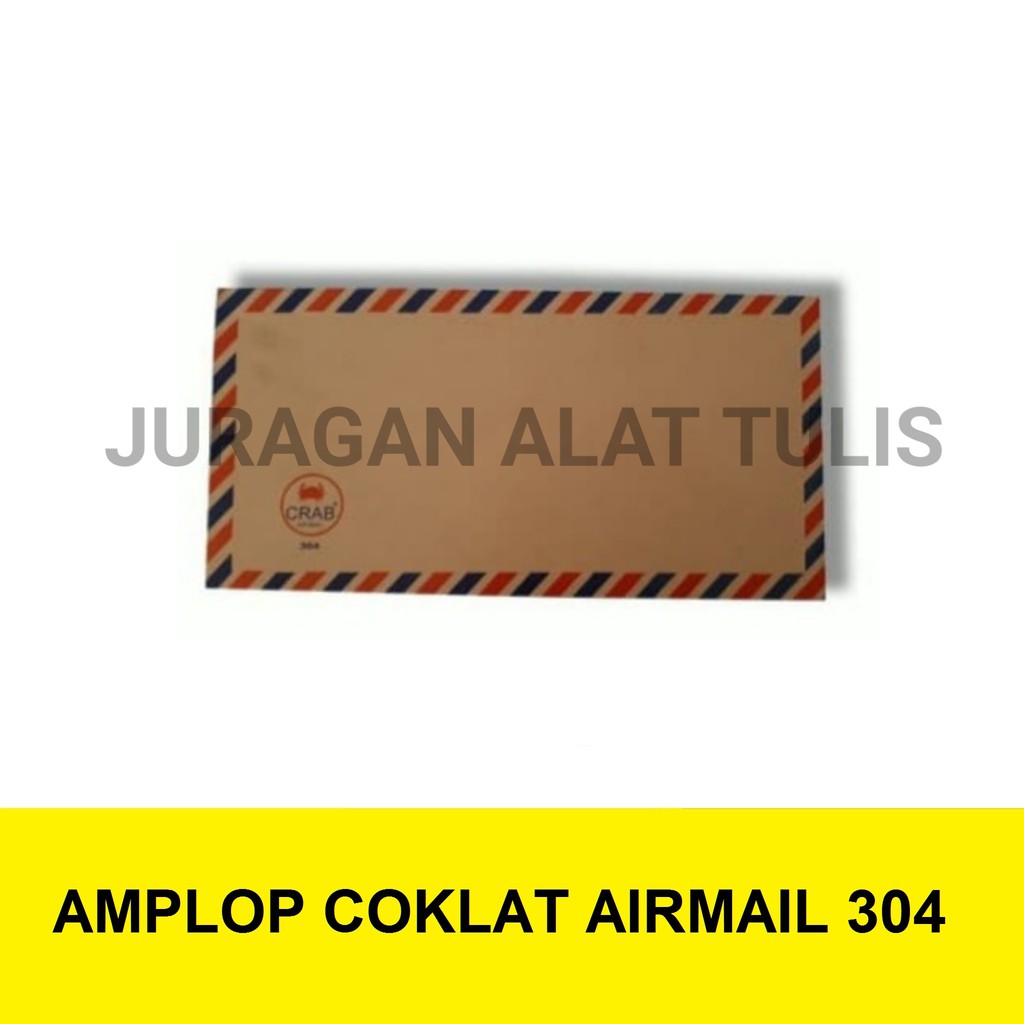 

AMPLOP COKLAT / MAP COKLAT KECIL AIRMAIL 304