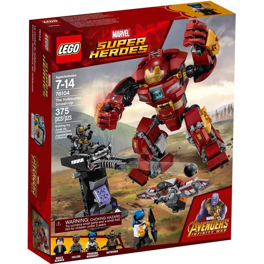 mkmn-616 Lego SuperHeroes 76104 The Hulkbuster Smash-Up