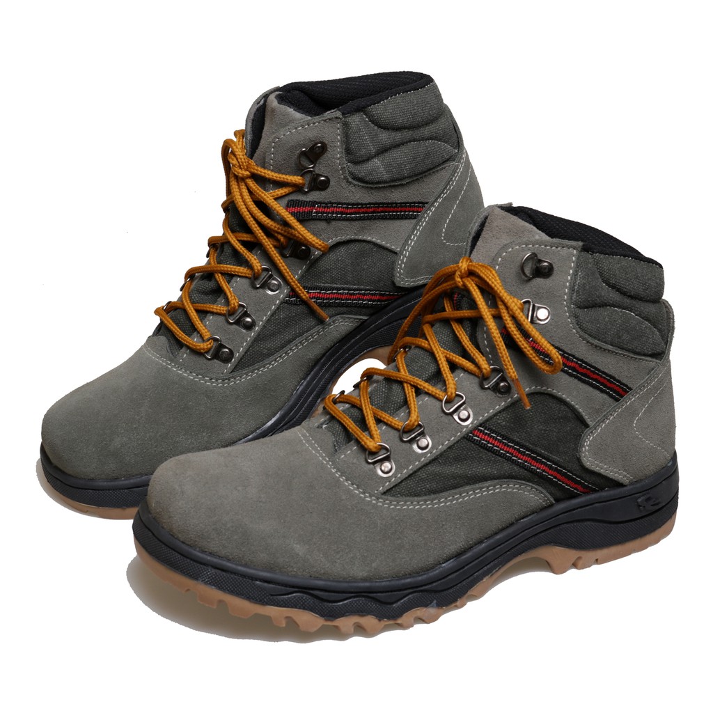sepatu boots pria klasik gunung hikking boot army sude kulit BM02