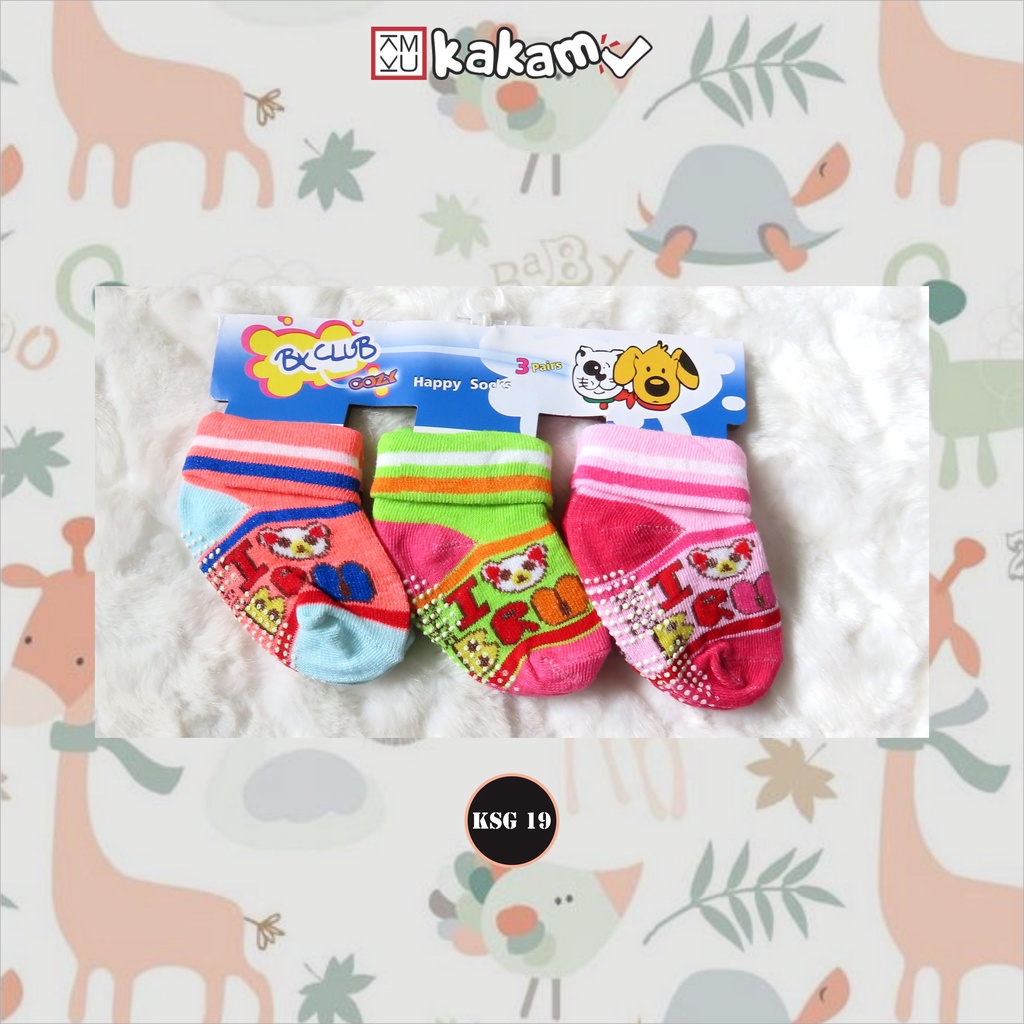 Kakamu  kaos kaki bayi 0-1 tahun isi 3 pasang