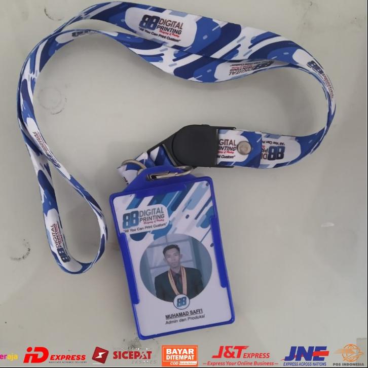 

Hot Sale - Cetak Lanyard Custom ID Card LENGKAP / Custom Lanyard ID Card + Frame ,,