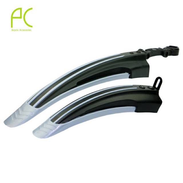 Mudguard Spakbor Sepeda Depan &amp; Belakang Dua Warna - BQ541 - Black