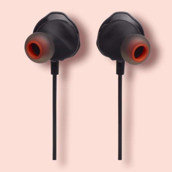 Headset JBL Quantum 50 Wired In-Ear Gaming with volume slider and mic mute - Garansi Resmi