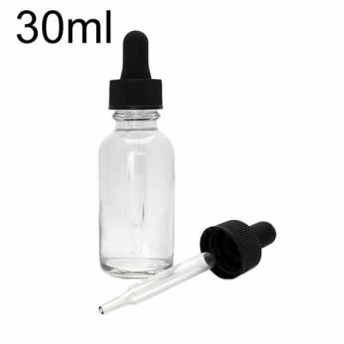 Glass Bottle Dropper Clear 30ml 60ml Botol Tetes Kaca Drop