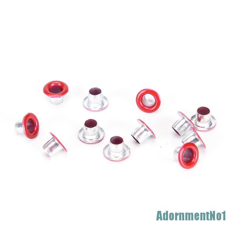 [AdornmentNo1]100pcs 3mm Scrapbook Eyelet Random Mixed Color Metal eyelets For DIY clothes New