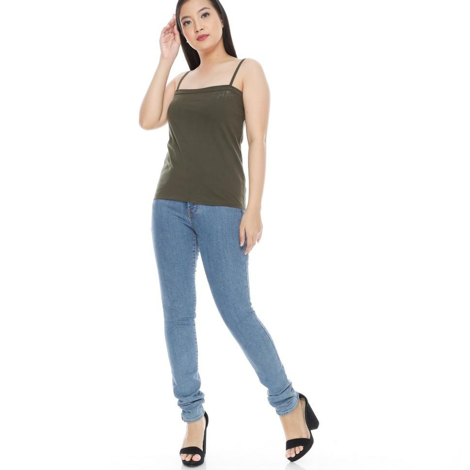 Tanktop Singlet Wanita Bahan Kaos One Size ,XL./ Tank Top Tali Kecil