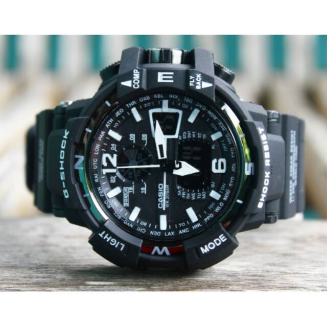 Jam tangan Casio Gshock Gwa 1100 Black White Kw super