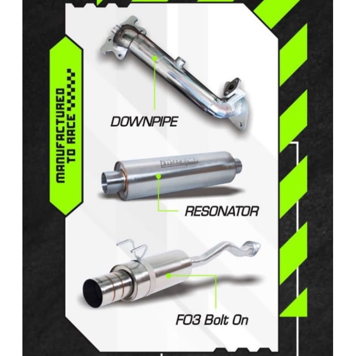 fullset Alpino exhaust for Civic fd