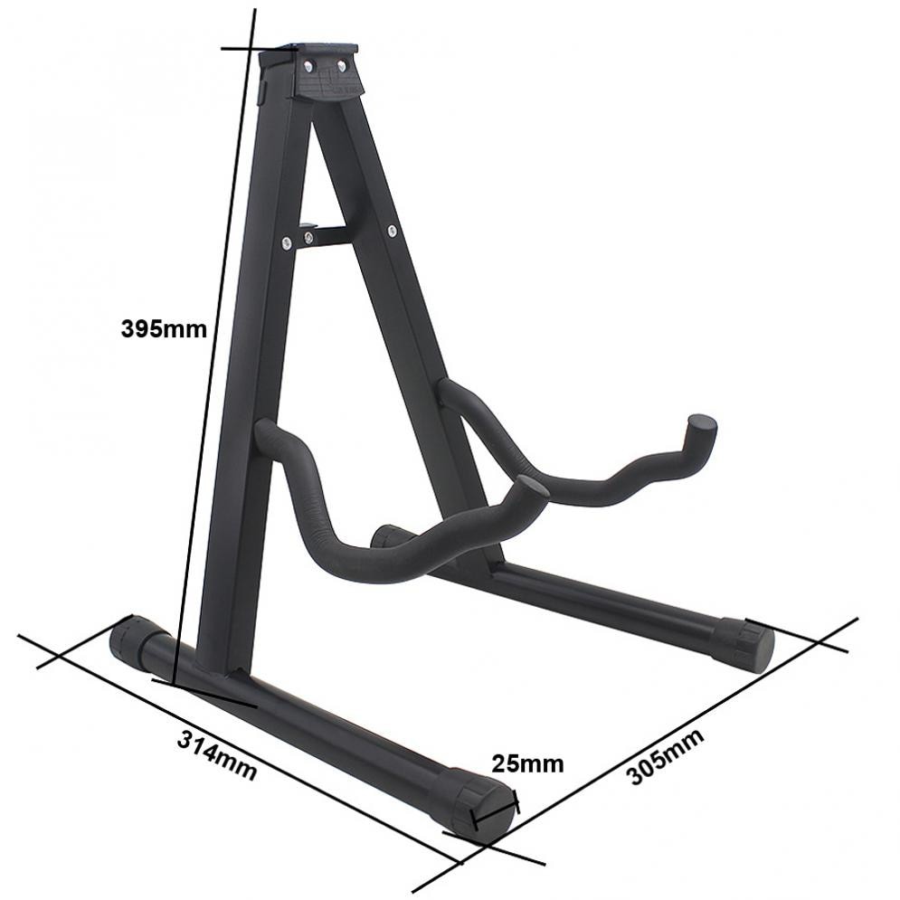 Tripod Stand Gitar Foldable Aluminium Alloy TaffSTUDIO- U9 - Black