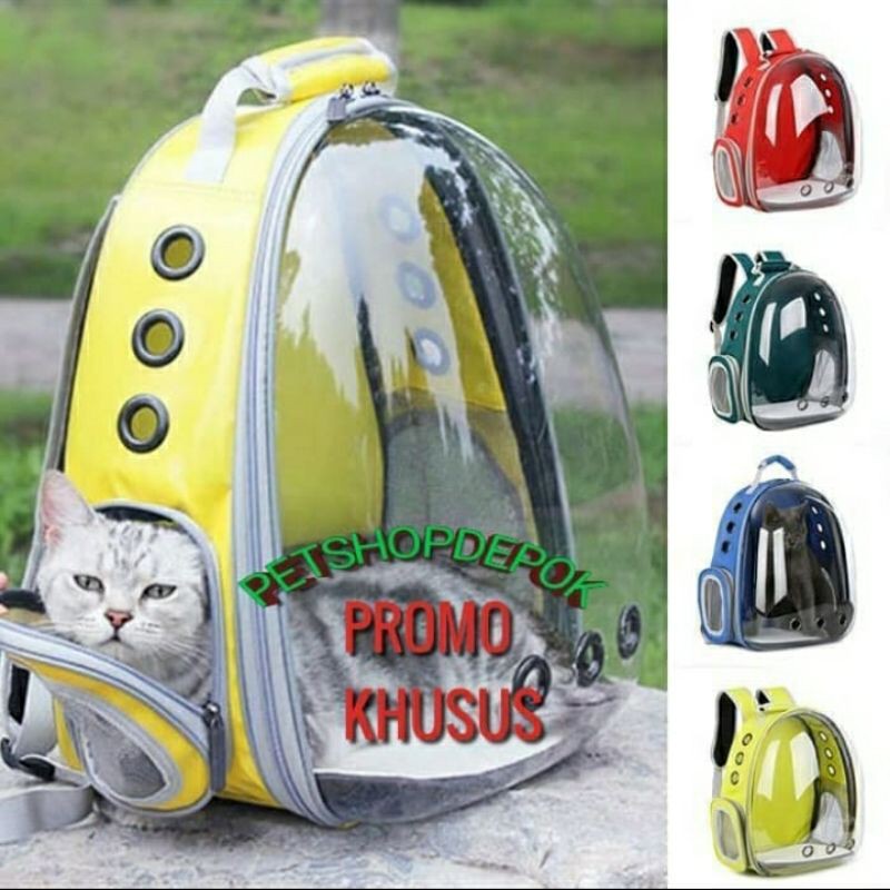 Promo Tas Kucing Pet Bag Tas Astronot full transmaran Pet bag full frame