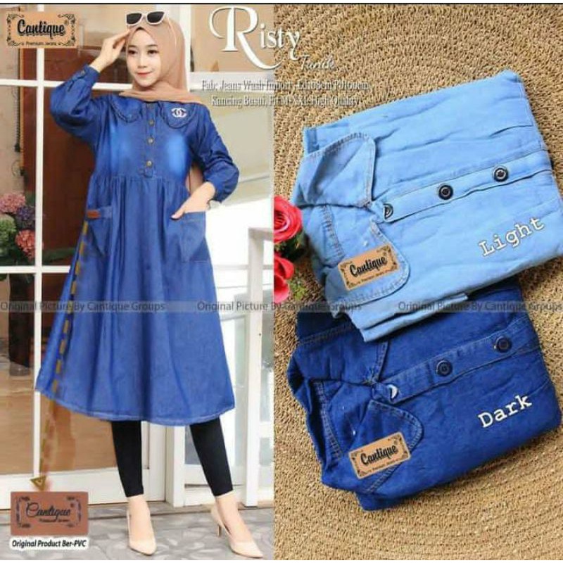 RISTY TUNIK JEANS ORI