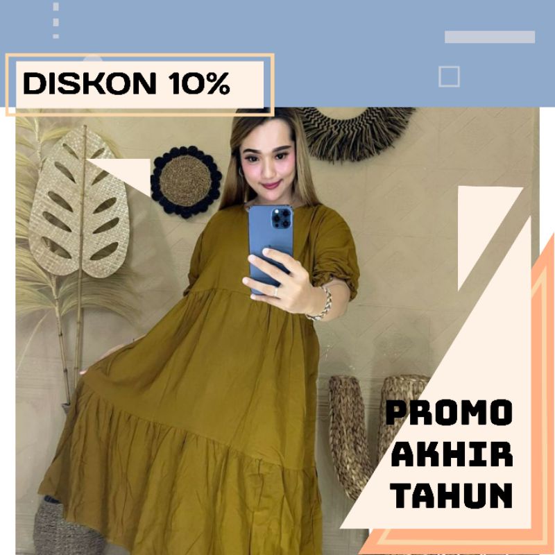 Baju Daster Susun Rempel Resseleting Depan  Baju Daster Ruffle Rayon Daster Rempel Busui  Baju Tidur Polos Busui