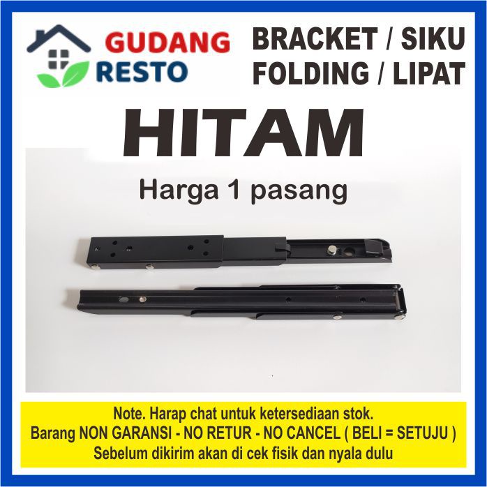 SIKU LIPAT 1 SET / PASANG MINIMALIS / BRACKET FOLDING BRAKET 8 10 12 14 INCH / 20 25 30 35 CM RAK GANTUNG / MEJA DINDING KOMPUTER