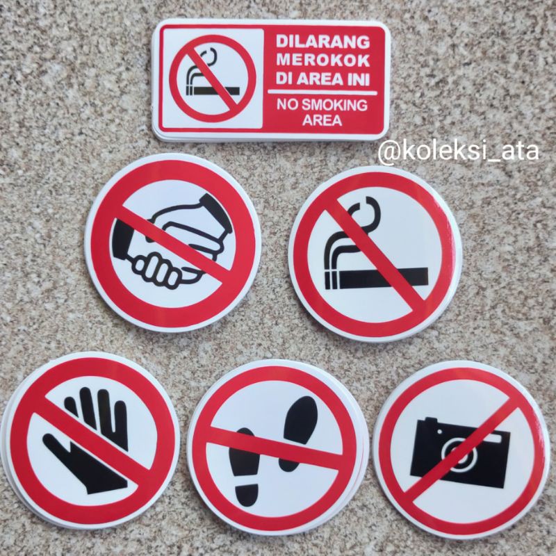 STIKER DILARANG