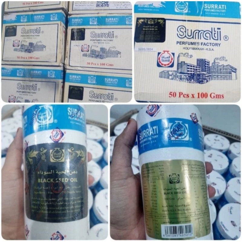 Minyak Habbatussauda Jinten Hitam Surati Surrati Jinten Gabus