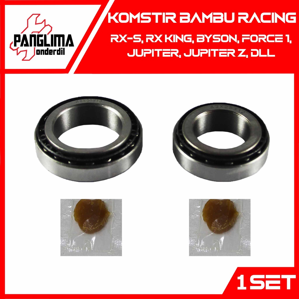 Komstir Bambu Racing RX King &amp; RXS &amp; Byson &amp; Force 1-F1ZR &amp; Jupiter-Z-MX &amp; Vega-R-ZR &amp; Mio-Sporty-M3-J-Soul GT Comstir Kones-Cones-Cone Stir Mangkok Stang-Setang Bearing