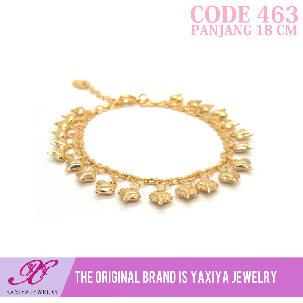 

Gelang Jurai Lapis Emas Perhiasan imitasi Gold 18k Yaxiya Jewelry 463