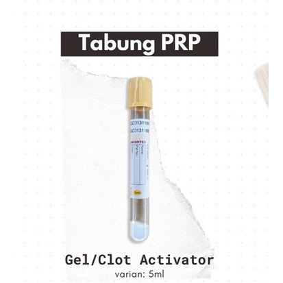 PRP tabung prp 5 ml gel cloth activator seharga Rp2.500 - Rp3.500