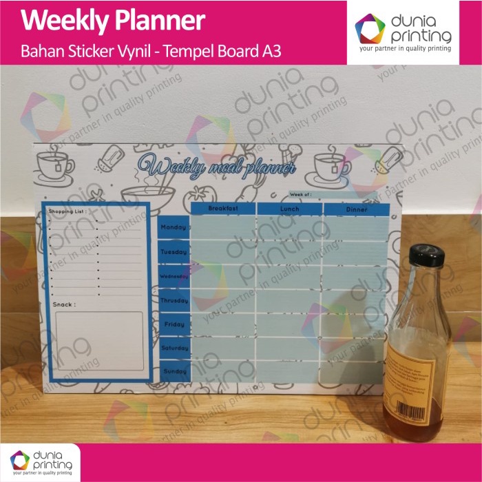 

Spesial Meal Planner Weekly - Menu Seminggu Hemat