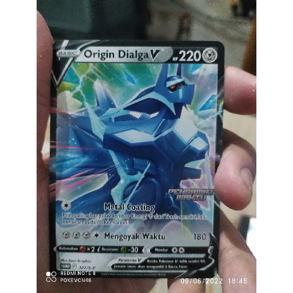 kartu pokemon bahasa Indonesia Promo origin dialga v