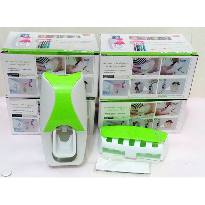 【GOGOMART】Dispenser Odol Toothpaste Brush / Set Pasta gigi &amp; Tempat Sikat - GEN 2