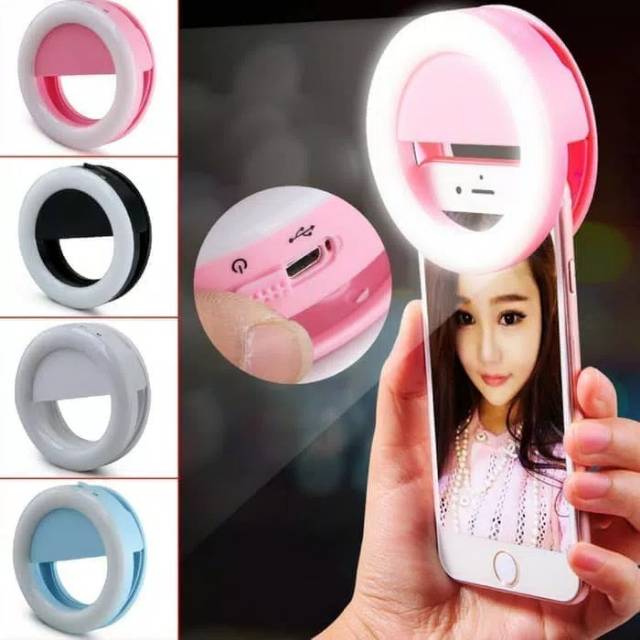 Ring selfie Light bukan pakai battery bisa di cas ulang