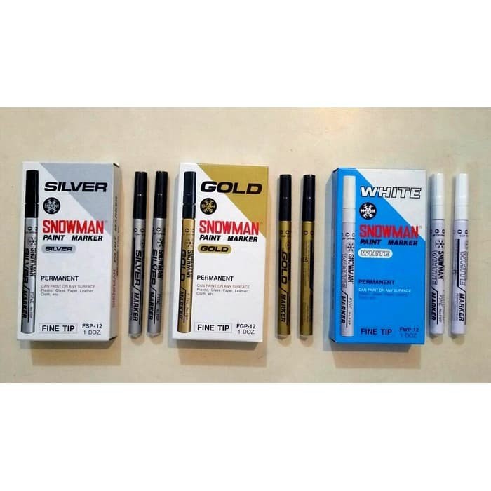 

Spidol Paint Marker Gold / Silver / White