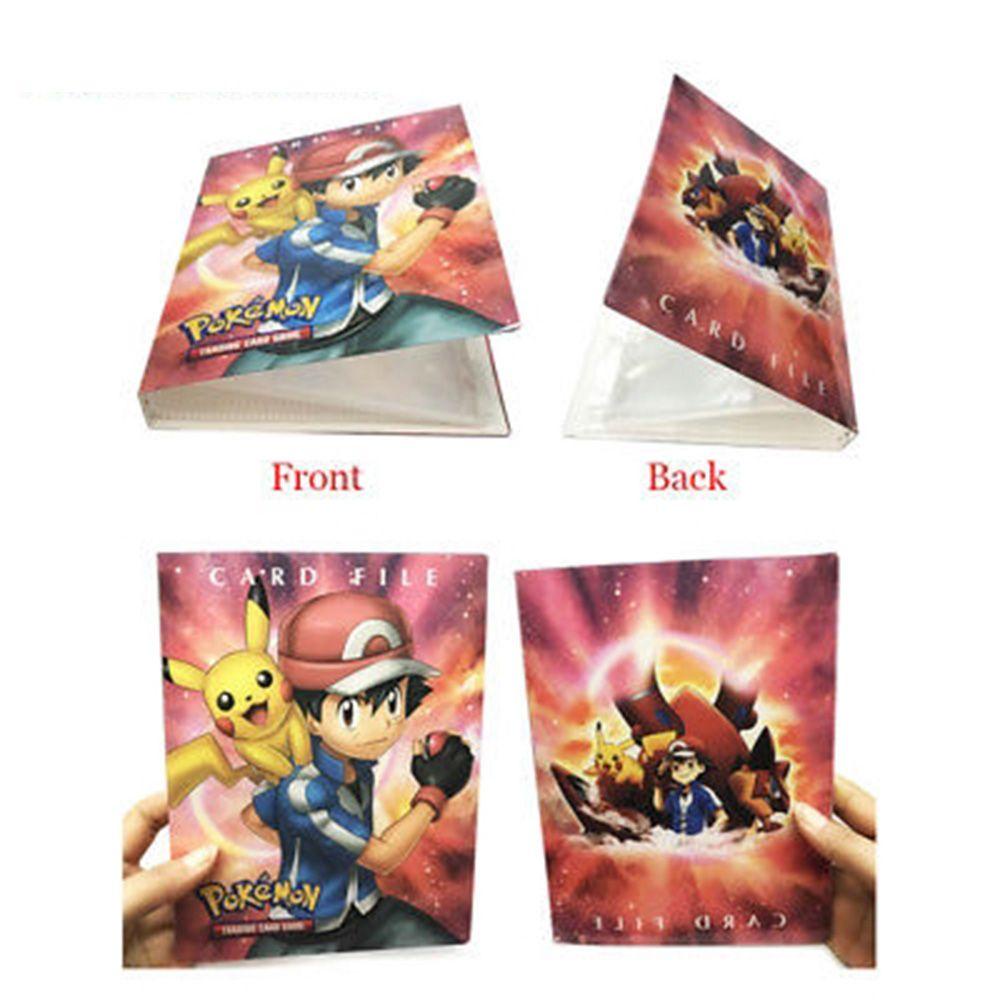 R-FLOWER 240lembar Kartu Koleksi Buku Kapasitas Besar Dua Sisi Anak Hadiah Perlindungan Folder