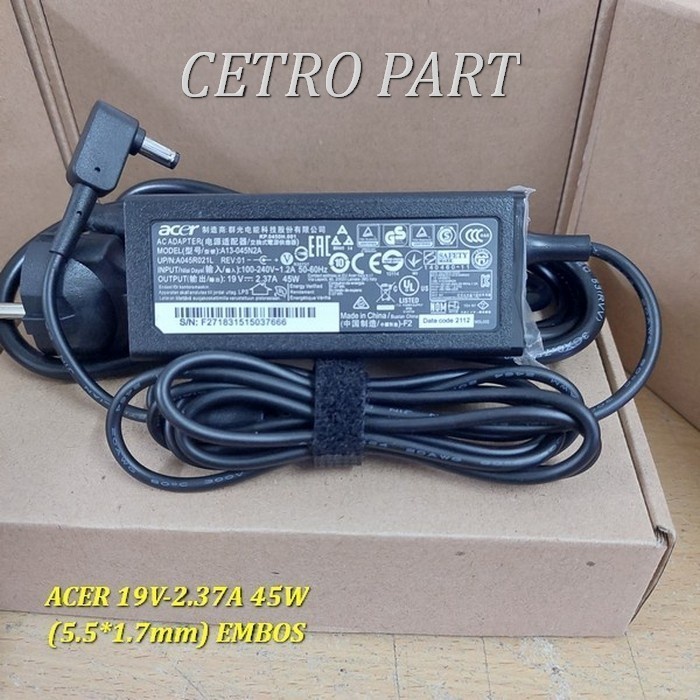 Adaptor Charger Acer Aspire ES1-512 ES1-512-C88M ES1-711 Series 45W